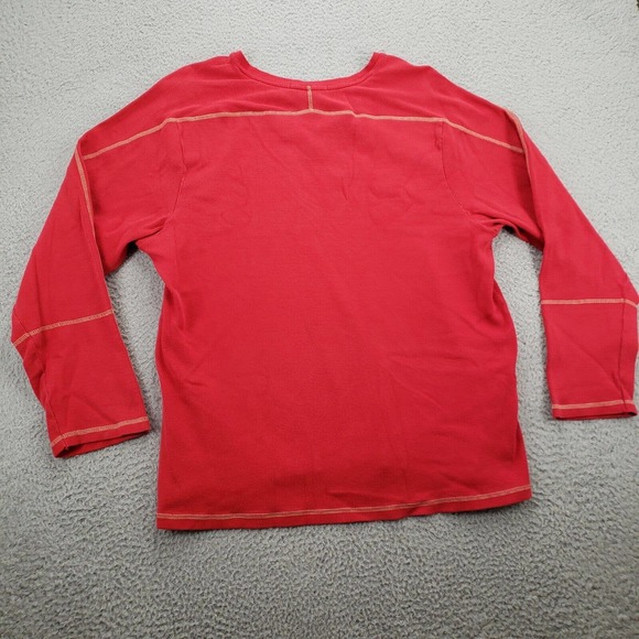 Pepe Jeans Londo Shirt Adult 3X Womens Red Long Sleeve V-Neck Heavy - Picture 2 of 14